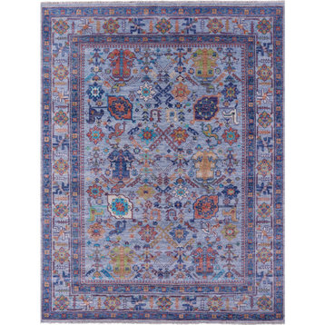 9' 1" X 12' 0" Turkish Oushak Hand-Knotted Wool Rug - Q15617