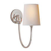Thomas OBrien Reed 1-Light Wall Sconces, Polished Nickel