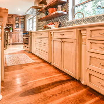 Houston Kitchen Redesign - Transitional With Antiques