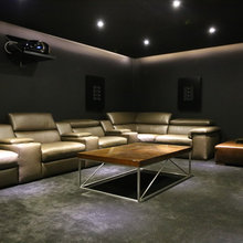 Home Cinema Room Derby Minimalistisch Heimkino London