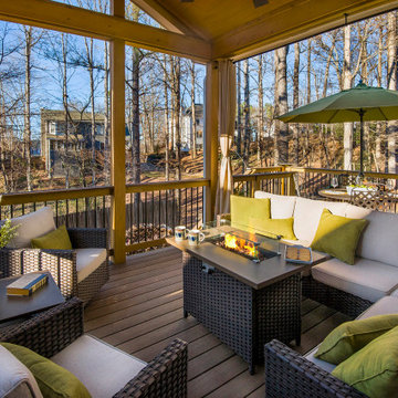 Open Porch and Pressure-Treated Deck