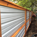 Corrugated metal fence (Palm Springs Style)