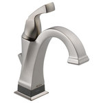 Delta - Delta Dryden Single Handle Faucet, Touch2O.xt Technology, Stainless, 551T-SS-DST - Touch it on. Touch it off. Or go completely hands-free. Delta Touch2O.xt Technology helps keep your bathroom clean by giving you three ways to operate your faucet: manually with the handle, with a simple touch anywhere on the spout or handle, or by placing your hands near the faucet. The high-tech capacitance sensing capabilities of Touch2O.xt faucets allow the flow of water to be activated by breaking the capacitance field anywhere around the device, unlike traditional hands-free infrared sensors which require your hands be in a particular place and are sensitive to lighting conditions and clothing and skin color. Delta faucets with DIAMOND Seal Technology perform like new for life with a patented design which reduces leak points, is less hassle to install and lasts twice as long as the industry standard*. You can install with confidence, knowing that Delta faucets are backed by our Lifetime Limited Warranty. Delta WaterSense labeled faucets, showers and toilets use at least 20% less water than the industry standard saving you money without compromising performance.