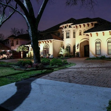 Low Voltage Up Lights with Moon Lights Preston Hollow