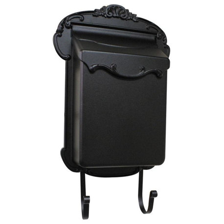 Victoria Vertical Mailbox, Black