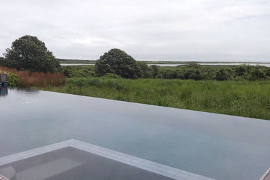 Inspiration for a contemporary pool remodel in Boston