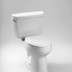 Toto Eco Drake Elongated Two Piece Toilet 1.28 GPF with SanaGloss CST744EG - Toilets
