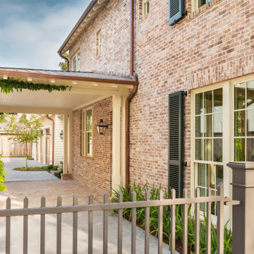 Longmont Exterior - Porte Cochere and Drive Gate