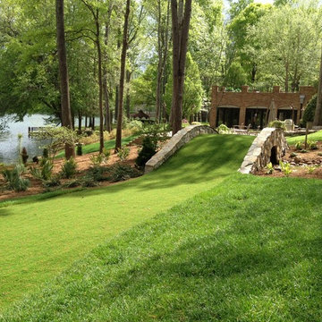 Spartanburg, SC Golf Green with Synthetic Grass and Fringe