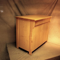 Mid-century Modern style maple stereo cabinet - Products