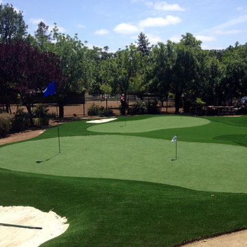 Artificial grass installation in Morgan Hill, CA.