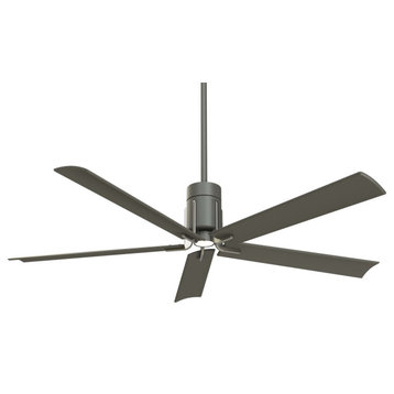 MinkaAire Multicolored Clean 60" 5-Blade LED Indoor Ceiling Fan w/ Remote