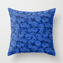 Berry Berry Blue Accent Throw Pillow - Decorative Pillows