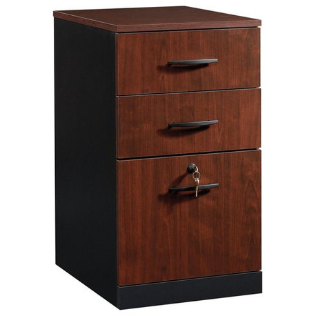 Sauder Via Engineered Wood 3 Drawer File Cabinet in Classic Cherry