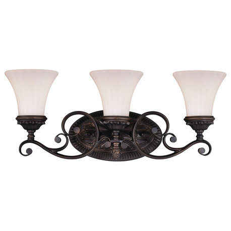 Vaxcel Avenant 3-Light Vanity Light W0303, Venetian Bronze