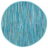 Safavieh Rag Rug Collection RAR121 Rug, Blue/Multi, 6' Round