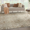 Nourison Solace Rectangle Polypropylene Polyester Area Rug in Ivory/Beige