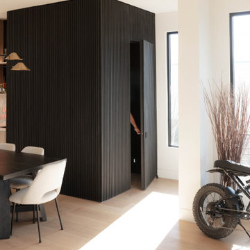 Noir Acoustic Slat Panels Hidden Doors