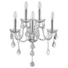 Thor Wall Sconce, L5, Chrome Finish, Clear Crystal, 13"