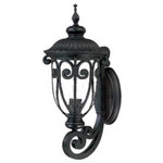 Acclaim Lighting - Acclaim Lighting 2101BK Naples - One Light Outdoor Wall Mount - This One Light Wall Lantern has a Black Finish and is part of the Naples Collection.  Shade Included.    Remodel: NULL  Trim Included: NULLNaples One Light Outdoor Wall Mount Matte Black Clear Seeded Glass *UL Approved: YES *Energy Star Qualified: n/a  *ADA Certified: n/a  *Number of Lights: Lamp: 1-*Wattage:100w Medium Base bulb(s) *Bulb Included:No *Bulb Type:Medium Base *Finish Type:Matte Black