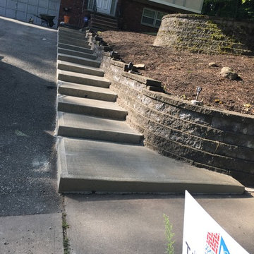 New Concrete Front Entry Steps