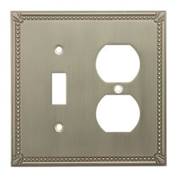 Satin Nickel Wall Switch Plates and Outlet Covers - Switch Plates And Outlet Covers