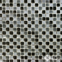Black Rain Mosaic Tile - Mosaic Tile
