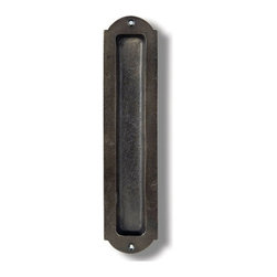 Large Ornate Flush Door Pull - Cabinet And Drawer Handle Pulls