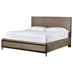 Universal Furniture - Universal Furniture Curated Spencer Storage Bed, 2-Tone, Queen - The Spencer Storage Bed is casual elegance at its finest, featuring two convenient storage drawers, an inviting two-tone finish, and striking matte black accents.
