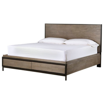Universal Furniture Curated Spencer Storage Bed, 2-Tone, Queen