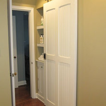 washer dryer in bathroom