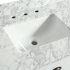 Fulton White Bathroom Vanity With Marble Top, 36"