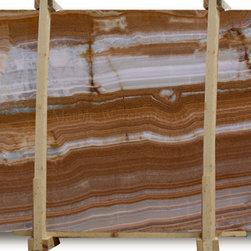 Aqua Blue Onyx Slab - Bath Products