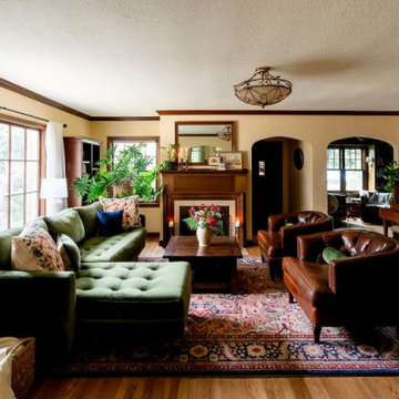 Storybook English Cottage Living & Dining Rooms