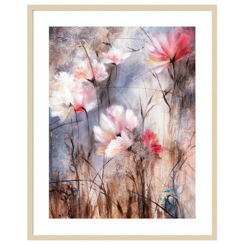 Floral Stems, the Wind by Rikki Drotar Framed Wall Art 33 x 41