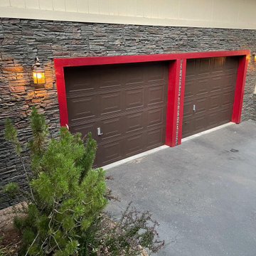 Keystone Stacked Stone DIY Garage Siding and Wainscoting
