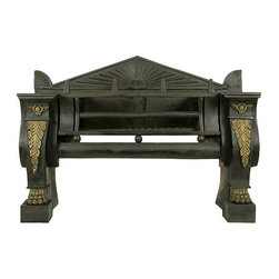 Cast Iron Antiques - Fireplace Grates And Andirons