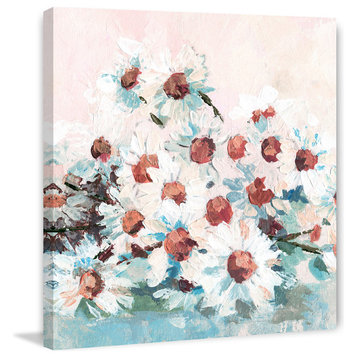 "Simple Flowers" Painting Print on Wrapped Canvas, 24"x24"
