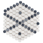 Unique Design Solutions - Designer Diamond Imagination Mosaic, Set of 4, Tangier - .45 sq ft/sheet  Sold in sets of 4