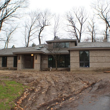 Bloomfield Hills contemporary Ranch Addition and complete Remodel