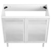Calla 36" Perforated Metal Bathroom Vanity Cabinet (Sink Basin Not Included) - W