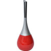 Water Drop Toilet Bowl Brush and Holder Set, Red