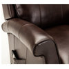 Comfort Pointe Lehman Brown Faux Leather Traditional Lift Chair