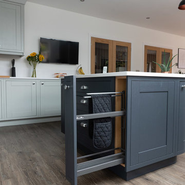 Partridge Grey and Charcoal Painted Kitchen