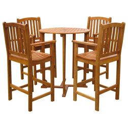 Rustic Outdoor Pub And Bistro Sets by International Caravan