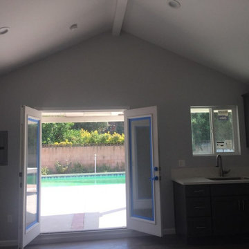 Complete garage conversion (ADU) with high ceiling