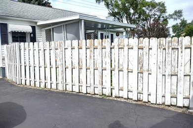 Backyard Wooden Shadow Box Style Fence Project