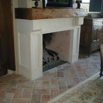 ANTIQUE TERRACOTTA - pin-wheel tile pattern