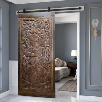 Bold & Moody Farmhouse Vibes: Antique Armoires and Rustic Charm
