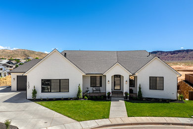 French country exterior home photo in Salt Lake City